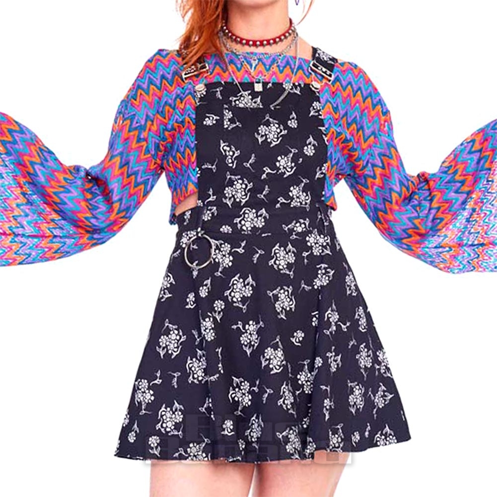 Jawbreaker SKULLS Allover Retro Pin Up NECKHOLDER Dress / KLEID