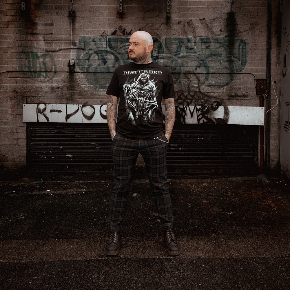 Maglietta Ufficiale Disturbed Lost Souls - Nuova, Nera, Unisex, Cotone, Stampa Grafica - Foto 2