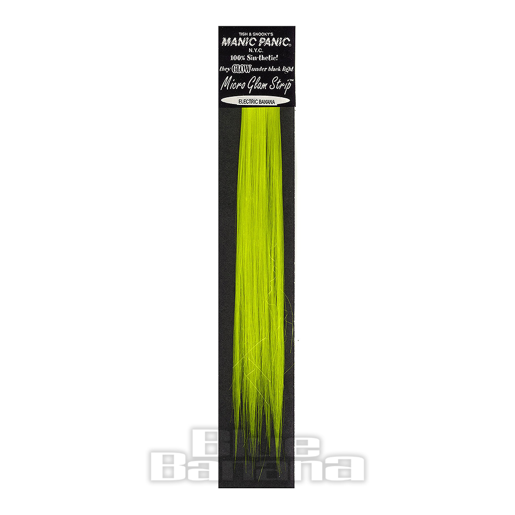 Manic Panic Electric Banana Micro Synthetic Glam Strips Hair Exentions