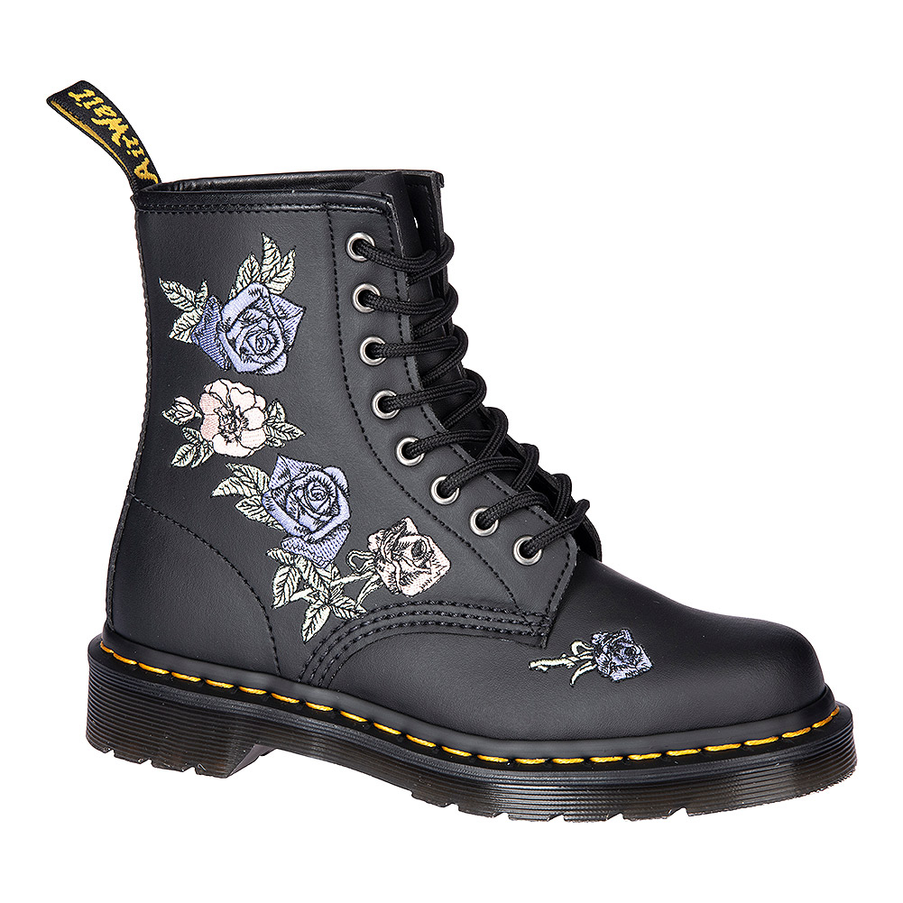 Dr Martens 1460 Vonda Floral Reclaimed Leather (Black) | Blue Banana
