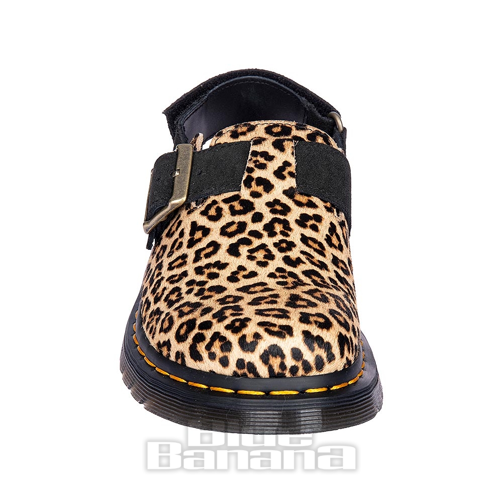 Dr Martens Jorge II Leopard Spot Hair-On Sandals