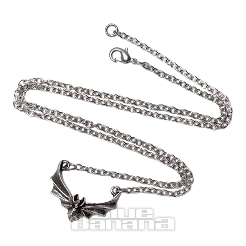 Alchemy Gothic Attic Bat Necklace (Silver) | Blue Banana