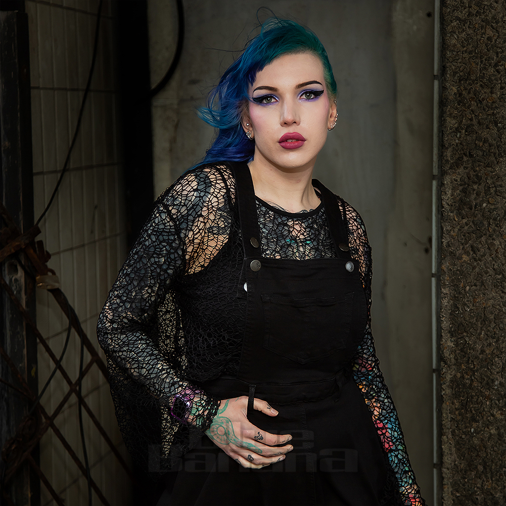 Hell Bunny Dakota Dress Pinafore Dress, Gothic Vintage Clothing