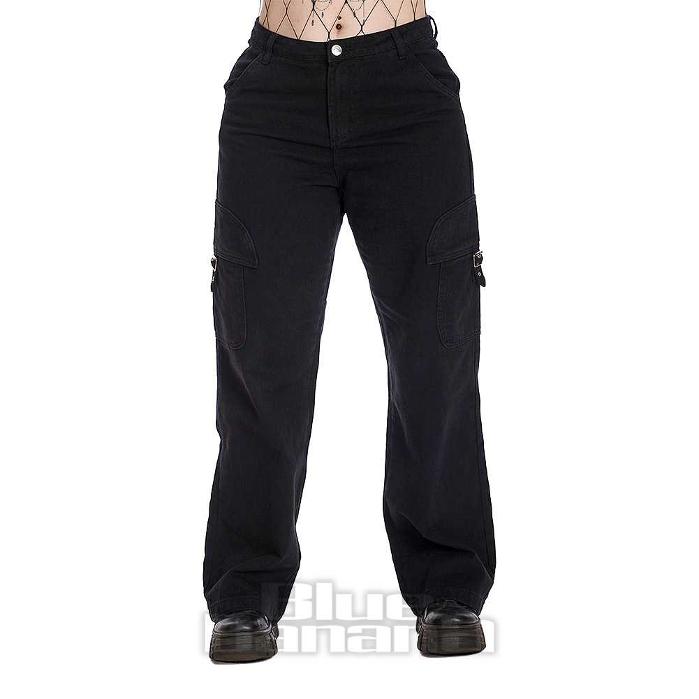 LIGHT WEIGHT DENIM TROUSERS BLACK