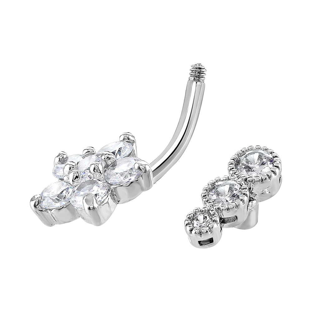 WARRIOR Piercing Nombril Banane Belly Button Stérile En Titane G23 WARRIOR Piercing Nombril Banane Belly Button Stérile En Titane G23
