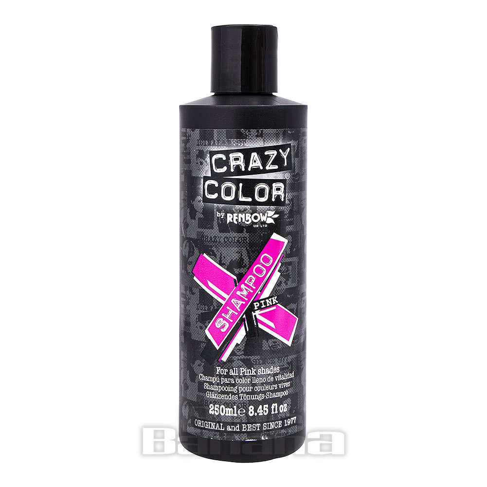 Crazy Color Shampoo For Pink Coloured Hair 250ml, Colour Preserver