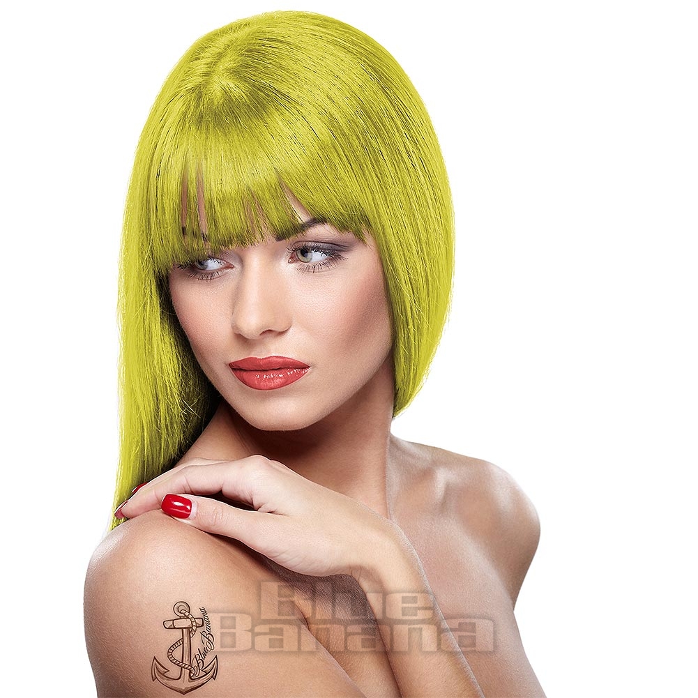 Paintglow UV Neon Yellow Hair Dye, Semi Permanent Colour