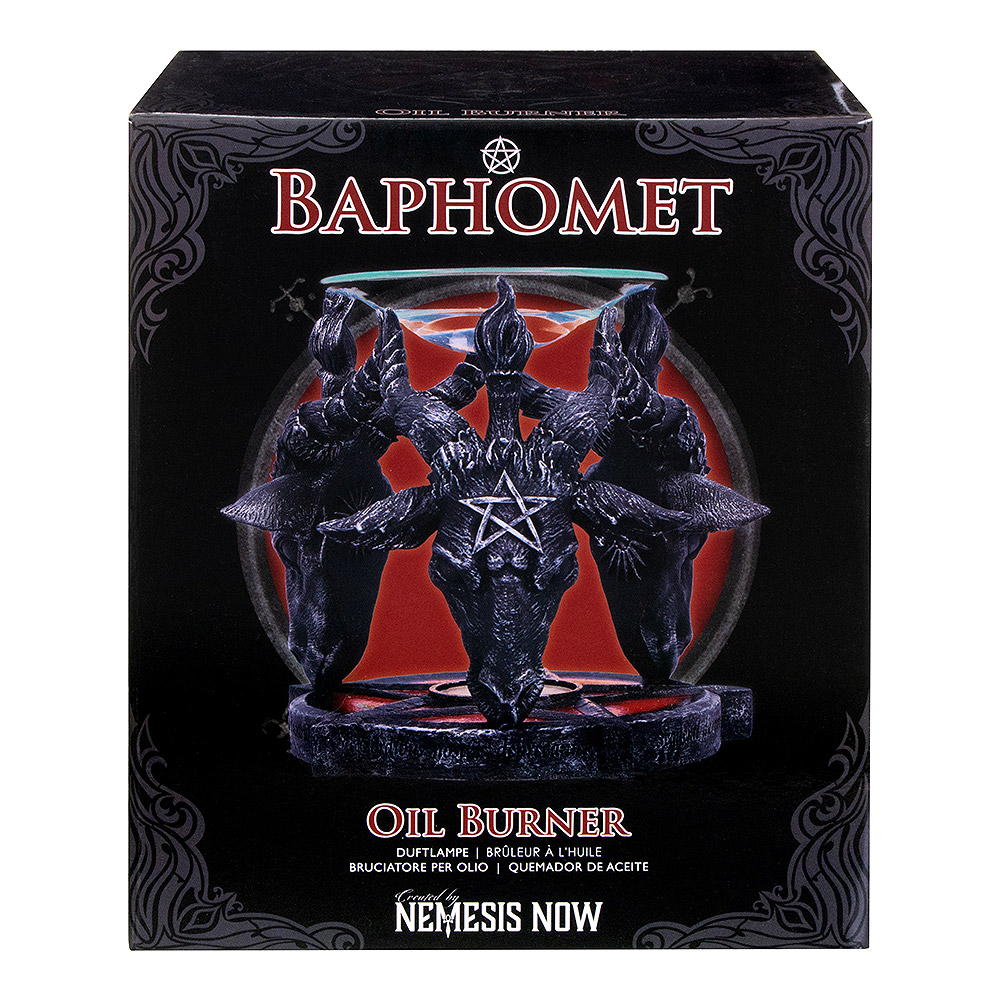 Placa De Pared Baphomet De Nemesis Now - 30,5 Cm, Resina Pintada A Mano, Decoración Gótica Y Alternativa