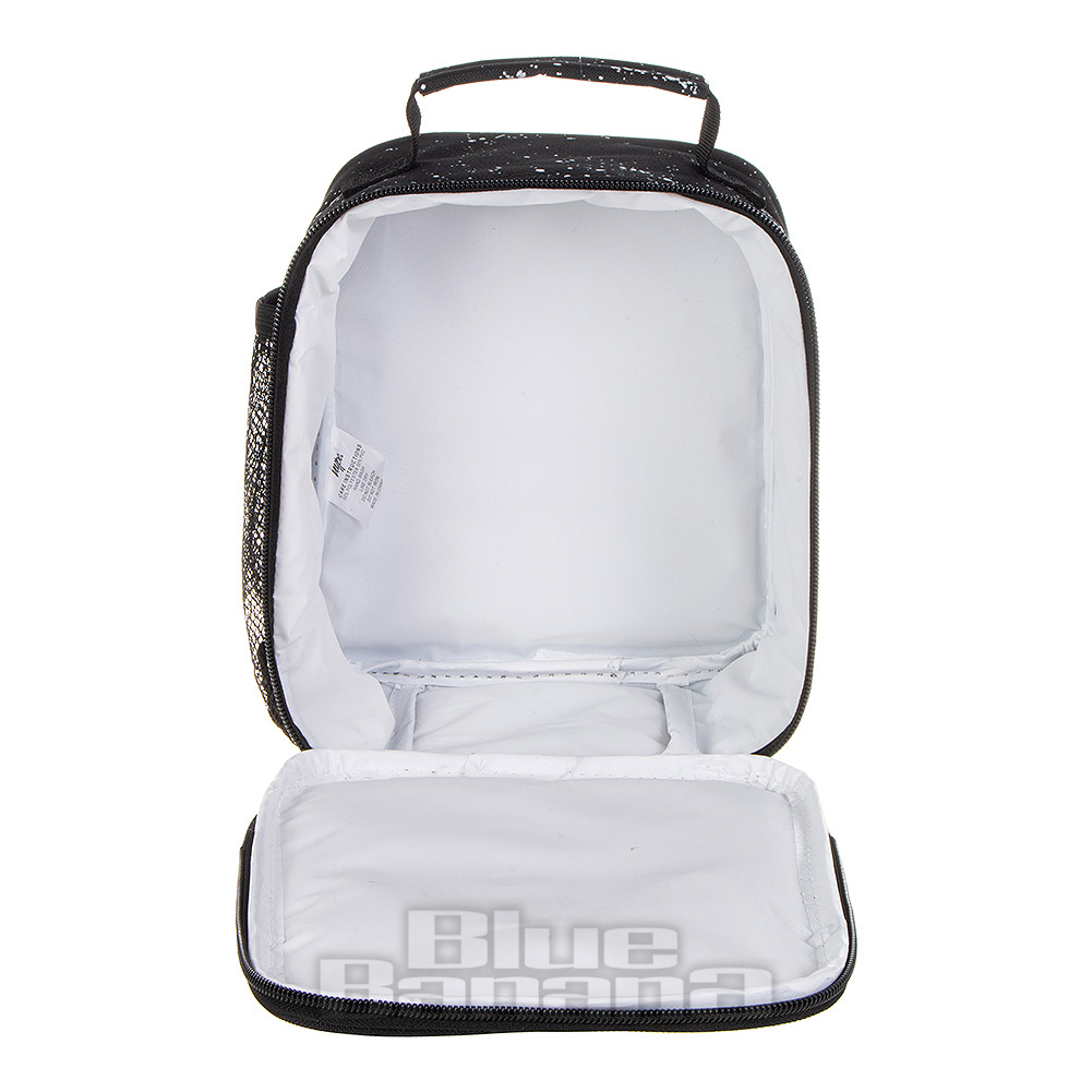 Hype Speckle Black Lunch Box Kids School Lunch Bag