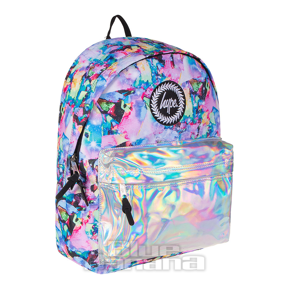 Hype Pastel Watercolour Print Backpack Blue Banana