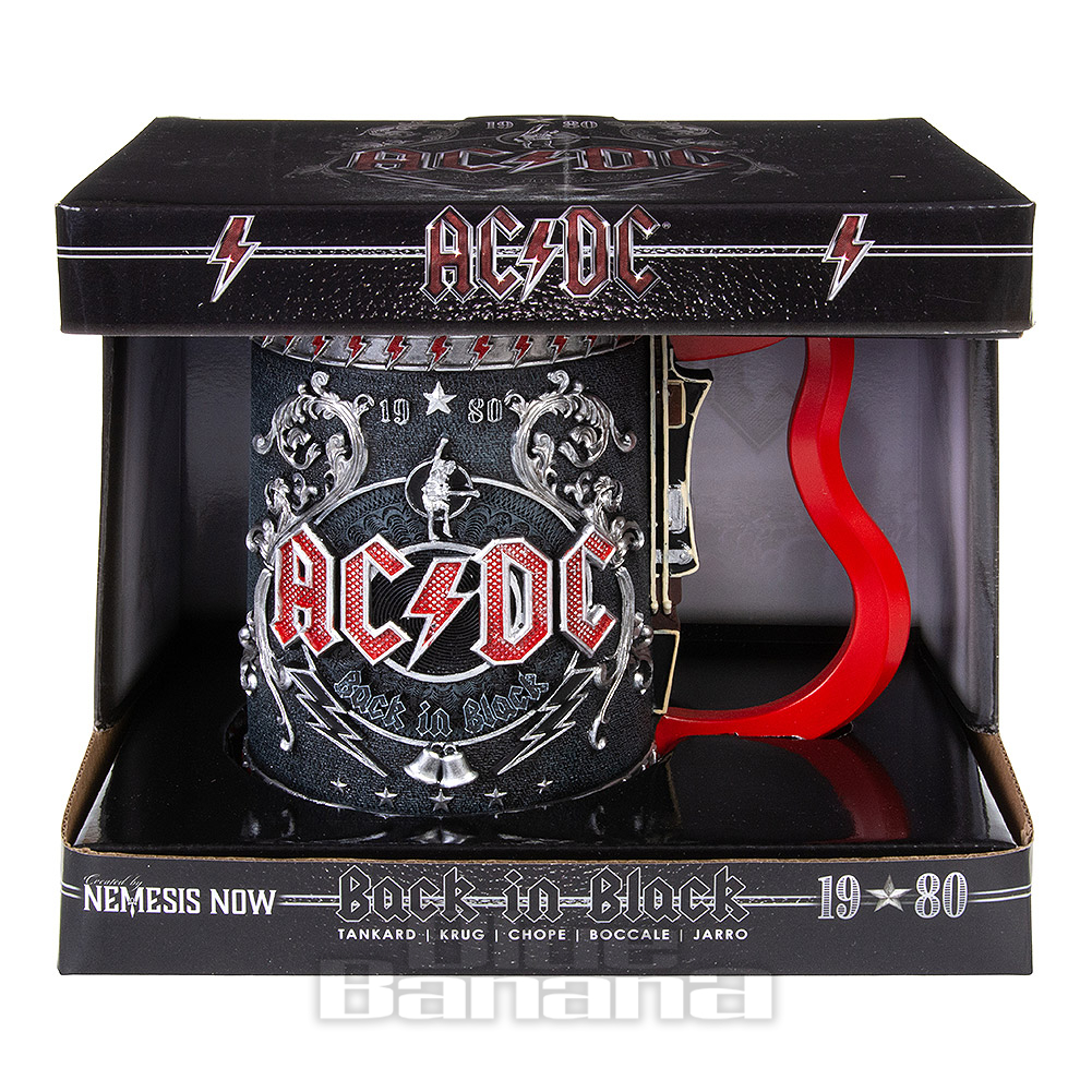 Nemesis Now AC/DC Back In Black Tankard | Band Merch Gift