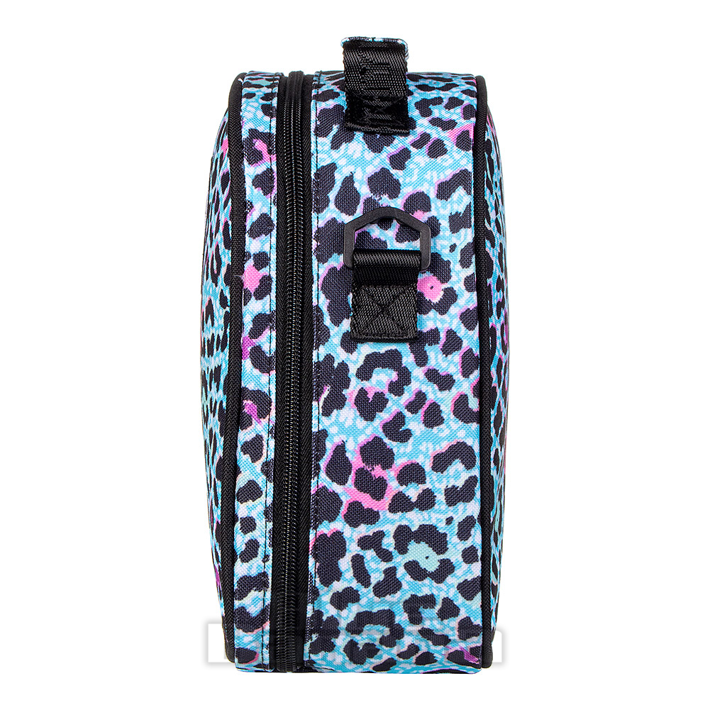 Hype Ice Leopard Crest Blue Maxi Lunch Box School Lunch Bag