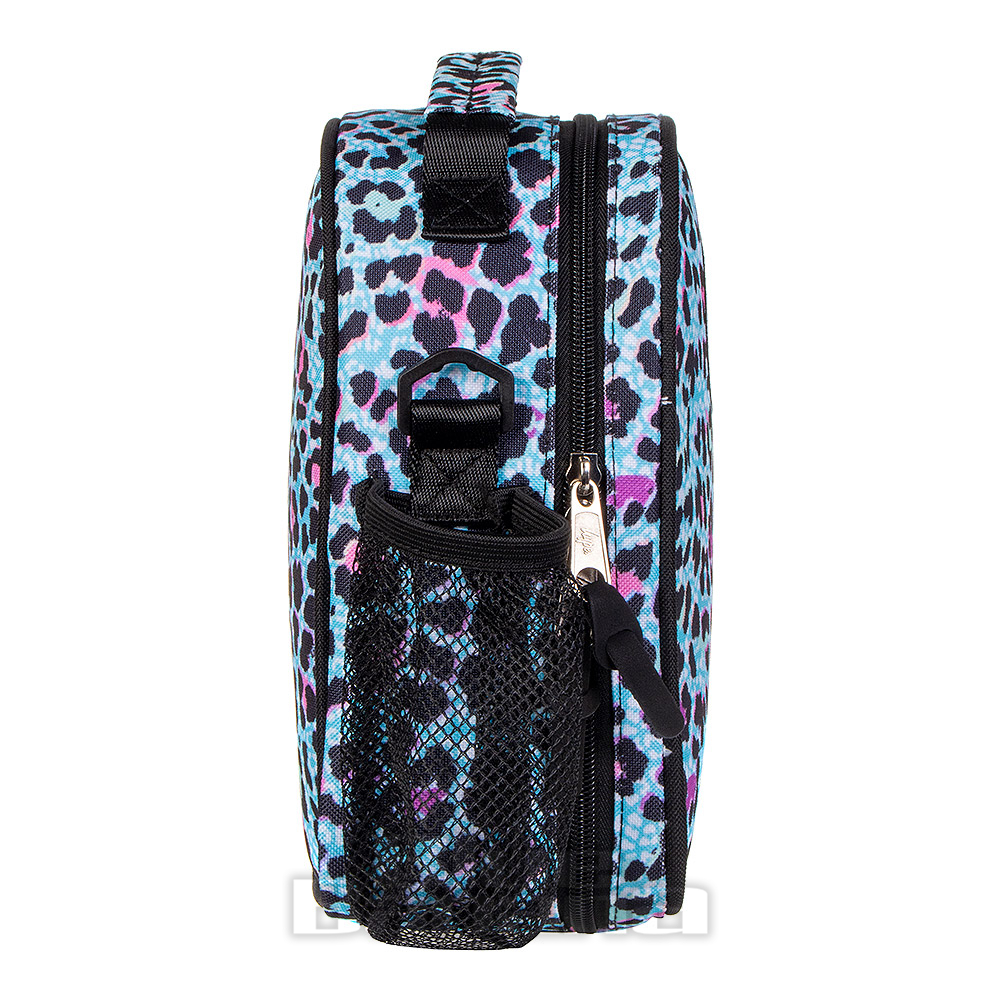 Hype Ice Leopard Crest Blue Maxi Lunch Box School Lunch Bag