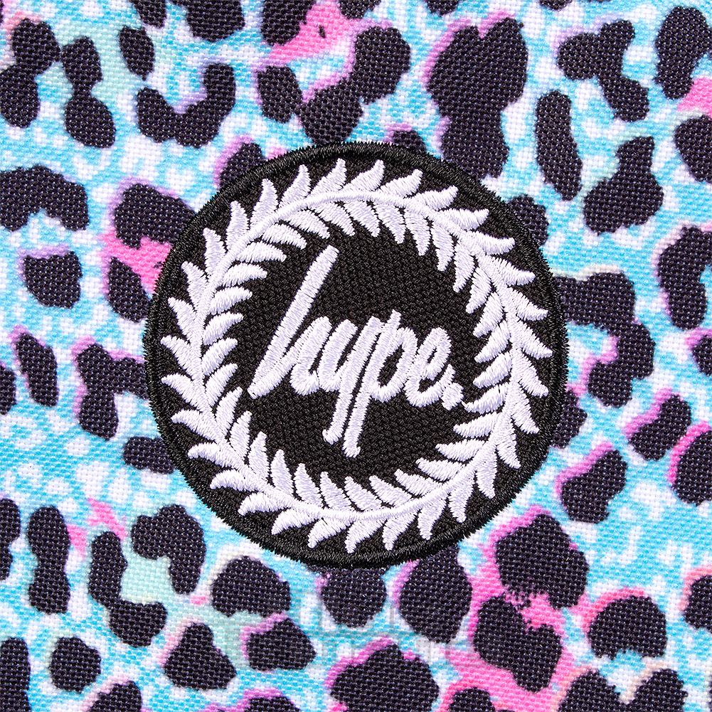 Hype Ice Leopard Crest Blue Maxi Lunch Box School Lunch Bag