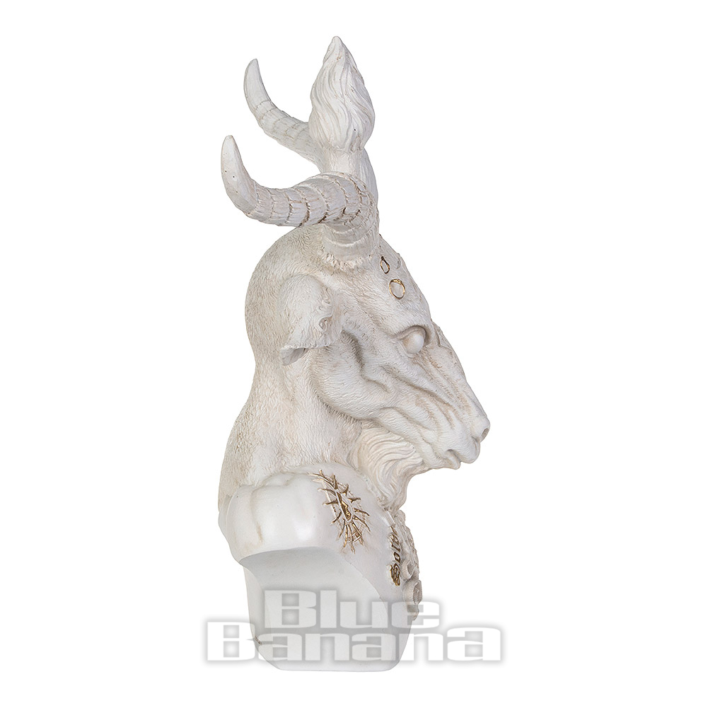 Nemesis Now White Baphomet Bust | Gothic Figures & Ornaments