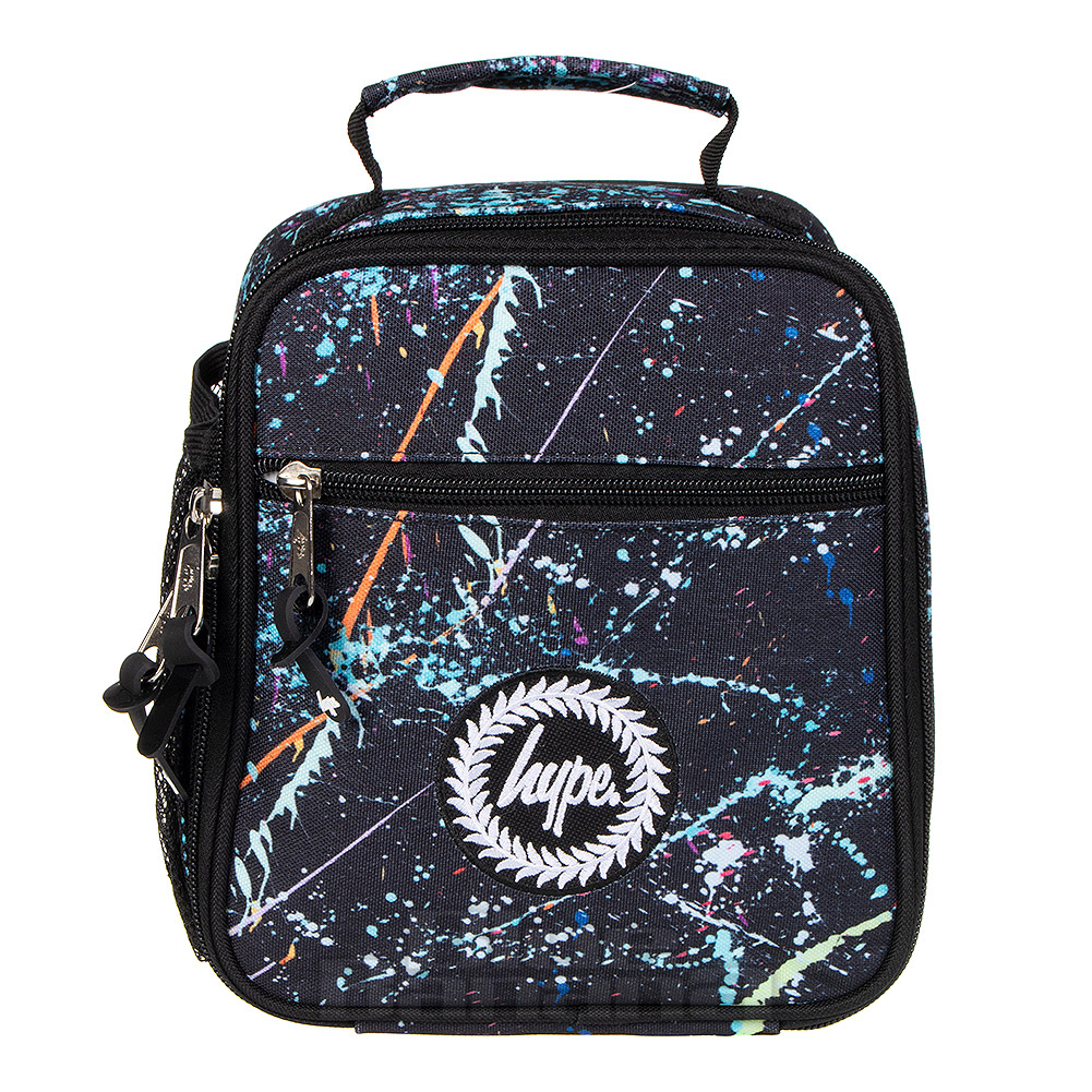 Hype Teal/Orange Paintbrush Lunch Box School Lunch Bag