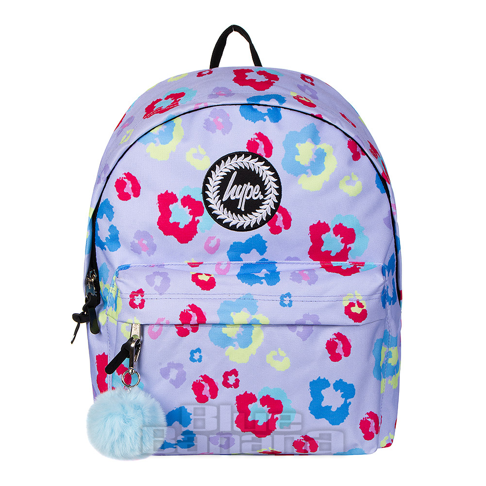 Hype Leopard Lilac Backpack School Rucksack & Bag
