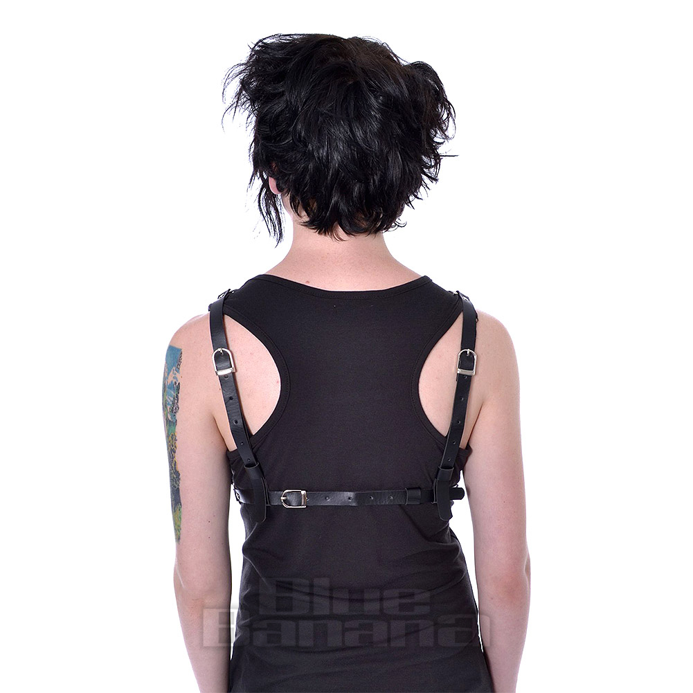 Heartless Valve Harness (Black) Gothic Accessories Blue Banana UK