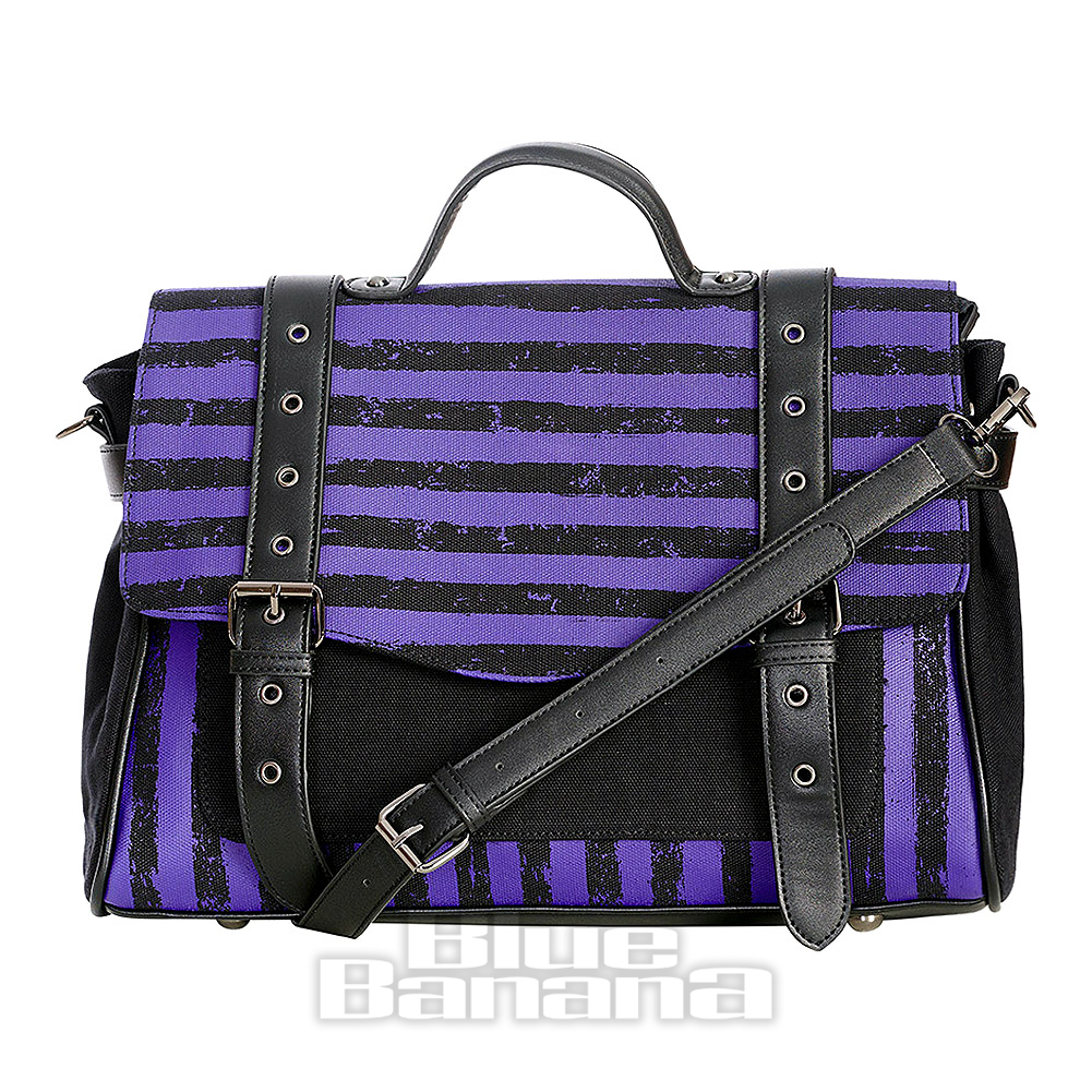 Banned Purple Spooky Night Walks Bag | Gothic Bags | Blue