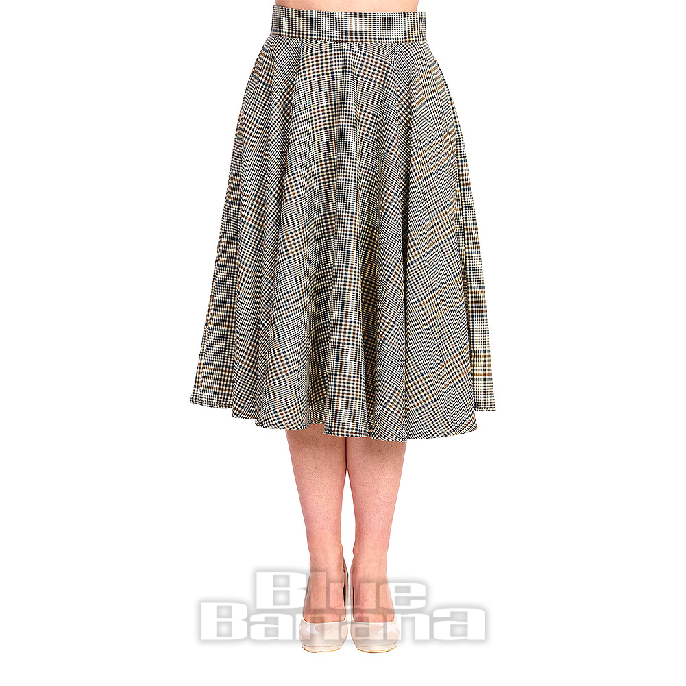 PEGGY Swing Skirt in Blue