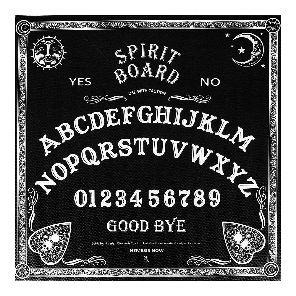 Tête De Mort Décoration Occulte Spirit Ouija – Résine Peinte à La Main, 20 Cm