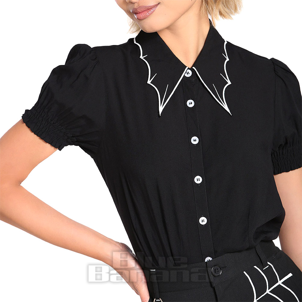 Draco Blouse | Hell Bunny Blouse | EMP Global