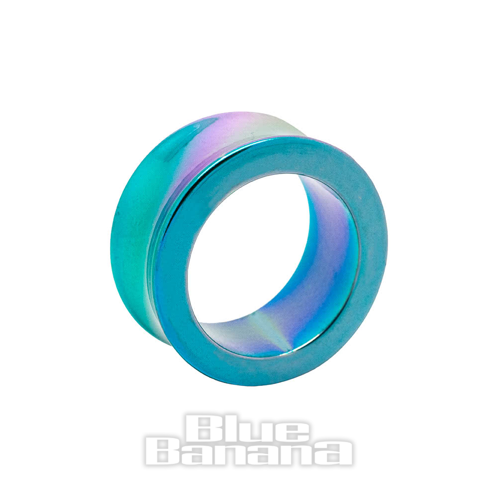 Blue Banana Acrylic Blue Pearl Flesh Tunnel, Piercing Jewellery UK