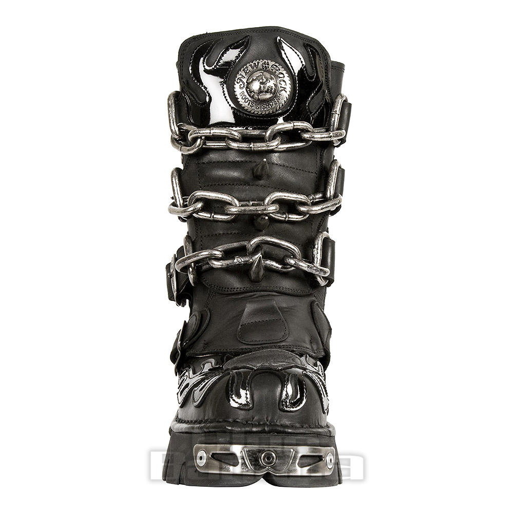 New Rock M.727-S5 Reactor Skull Flame Boots | UK Supplier
