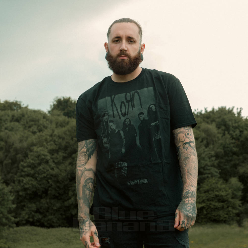 Official Korn Knock Wall Serenity Of Suffering T Shirt (Black