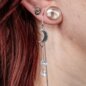 Blue Banana Moon & Star Earrings (Black) | Gothic Earrings