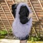 Blue Banana Long Fur Bag (Lilac) | Alternative Accessories
