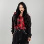 Heartless Evilyn Red & Black Check Jacket | Blue Banana UK