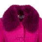 Bleeding Heart Pink Fur Collar Coat | Vintage Fashion
