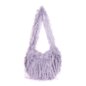 Blue Banana Long Fur Bag (Lilac) | Alternative Accessories