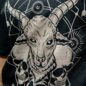 Blue Banana Ram & Skulls T-Shirt (Black) | Printed T-Shirts