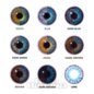 Tri Tone Blue Emerald Prescription Contact Lenses, Natural Eye Lens