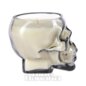 Blue Banana Haunted House Glass Skull Candle | Gothic Homeware