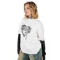 The Ragged Priest Bypass Top (Cream & Black) | Alternative Autumn Clothing