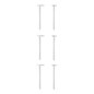 Blue Banana Sterling Silver Moon & Star Nose Studs (6 Pack) | Blue Banana