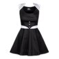 H&R London Empire Line Dress (Black/White) | Vintage Mini Dresses