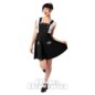Hell Bunny Cupid Latzkleid (Schwarz) | Alternative Latzkleider