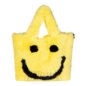 Bolso peludo con sonrisa de plátano azul (amarillo) | plátano azul