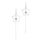 Blue Banana Star Cage Earrings (Silver) | Gothic Earrings