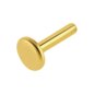 Blue Banana Plasma Gold Threadless Labret Base (Gold) | Threadless Piercing Jewellery