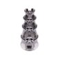 Blue Banana Threadless Surgical Steel Skull Saddle Hanger (Silver)