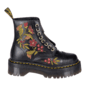Dr Martens Floral Wanama Sinclair Boot (Black) | Alternative Boots