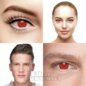 Blind Halloween 90 Tage rote farbige Kontaktlinsen, Coloured Contacts UK