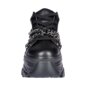 Bleeding Heart Skull Chain Trainers (Black) | Alternative Footwear