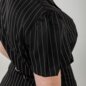 Banned X Blue Banana Pinstripe Core Dress (Black) | Gothic Mini Dress