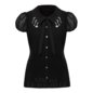 Hell Bunny Charming Blouse (Black) | Blue Banana
